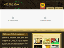 Tablet Screenshot of hillsprideresort.com